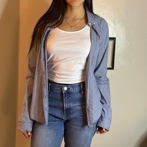 Abercrombie Blue Plaid Shirt